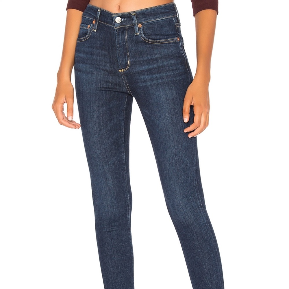 Sophie high rise crop agolde